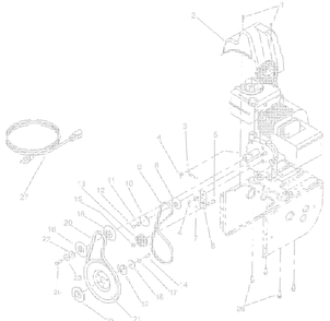 Engineandv-Belts Diagram and Parts List for 31AE600E161 2001 Yard Machines Snow Blower